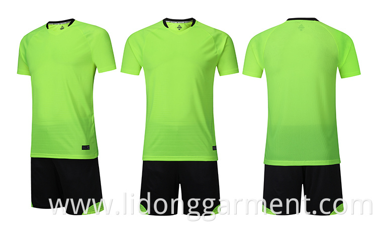 Lidong New football Uniform Cheap Custom Classic Green Football Shirt Maker Soccer Jersey